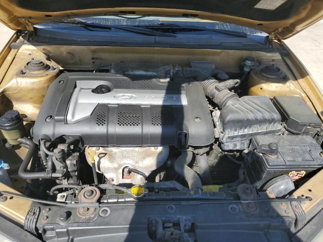 KMHDN46D54U722739 - 2004 HYUNDAI ELANTRA GLS GOLD photo 11