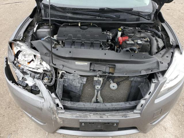 3N1AB7AP9FY375681 - 2015 NISSAN SENTRA S GRAY photo 11