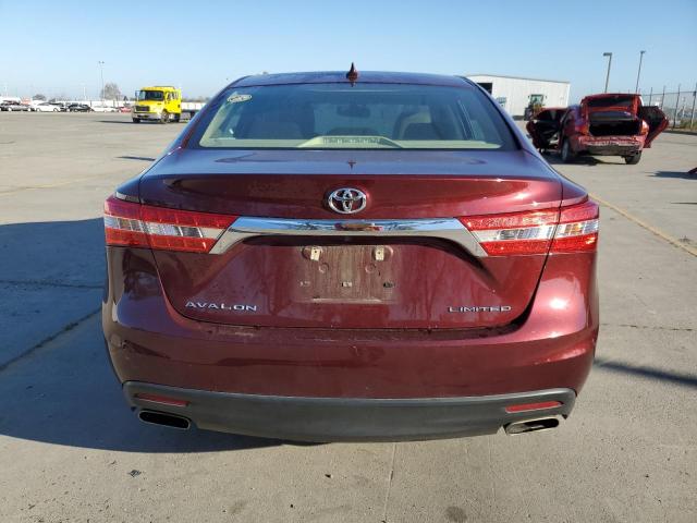 4T1BK1EB0DU001209 - 2013 TOYOTA AVALON BASE MAROON photo 6