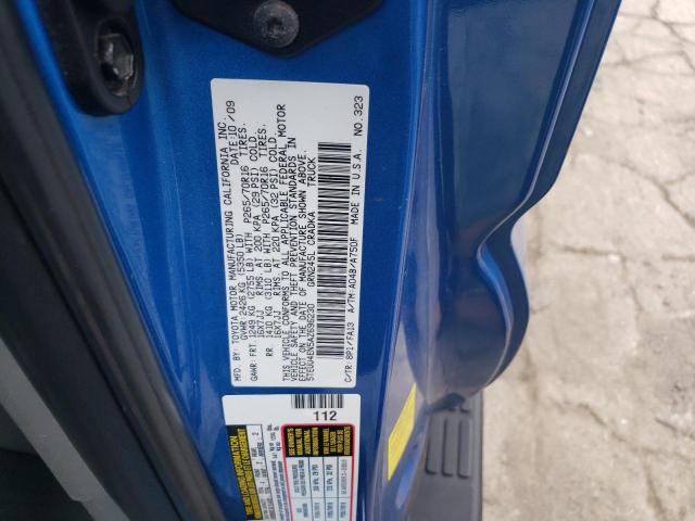 5TEUU4EN5AZ696230 - 2010 TOYOTA TACOMA ACCESS CAB Көк фото 12