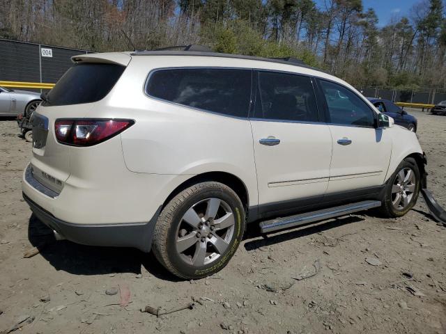 1GNKRJKD4EJ165725 - 2014 CHEVROLET TRAVERSE LTZ WHITE photo 3