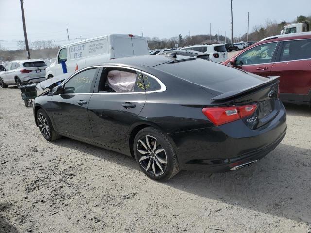 1G1ZG5ST0MF033647 - 2021 CHEVROLET MALIBU RS BLACK photo 2