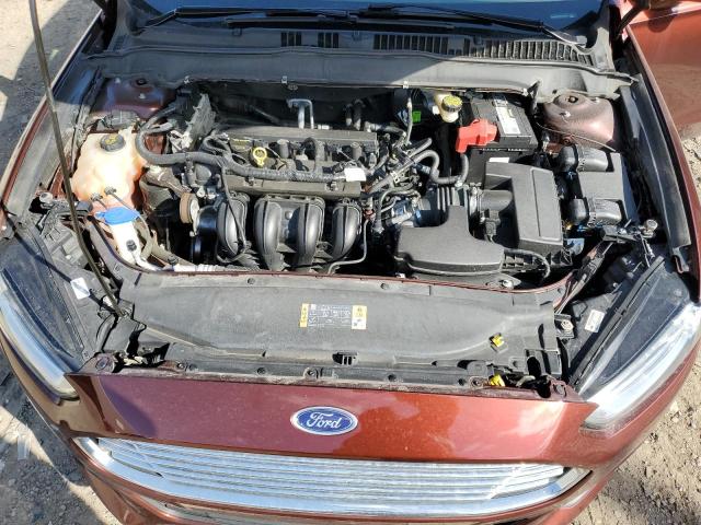 3FA6P0H70FR135579 - 2015 FORD FUSION SE BURGUNDY photo 11