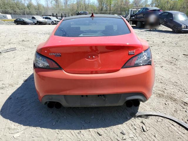 KMHHT6KD3BU061671 - 2011 HYUNDAI GENESIS CO 2.0T ORANGE photo 6