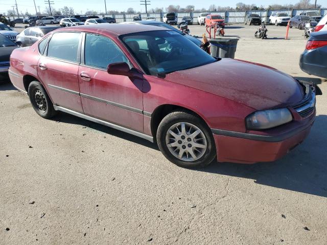 2G1WF52E659266997 - 2005 CHEVROLET IMPALA MAROON photo 4