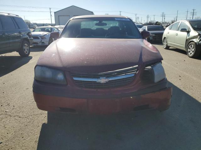 2G1WF52E659266997 - 2005 CHEVROLET IMPALA MAROON photo 5