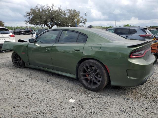 2C3CDXGJ2MH515502 - 2021 DODGE CHARGER SCAT PACK GREEN photo 2