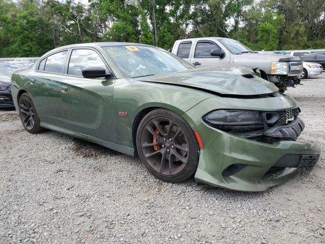 2C3CDXGJ2MH515502 - 2021 DODGE CHARGER SCAT PACK GREEN photo 4