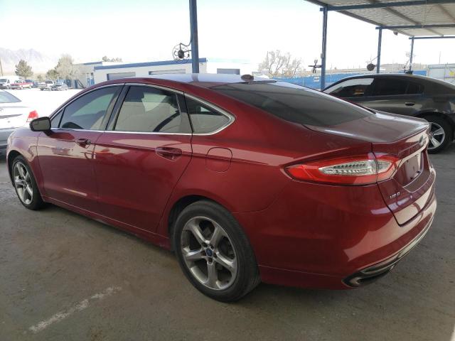 3FA6P0H92DR385730 - 2013 FORD FUSION SE RED photo 2