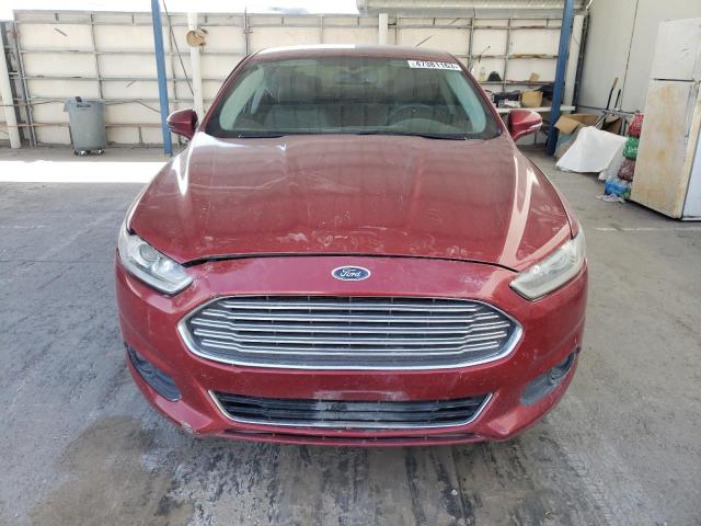 3FA6P0H92DR385730 - 2013 FORD FUSION SE RED photo 5