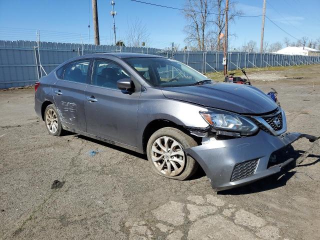 3N1AB7AP4KY348608 - 2019 NISSAN SENTRA S GRAY photo 4