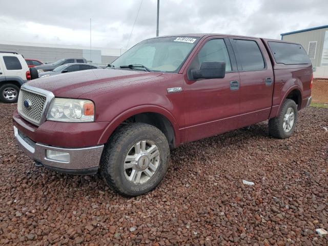 1FTPW14564KA06159 - 2004 FORD F150 SUPERCREW BURGUNDY photo 1