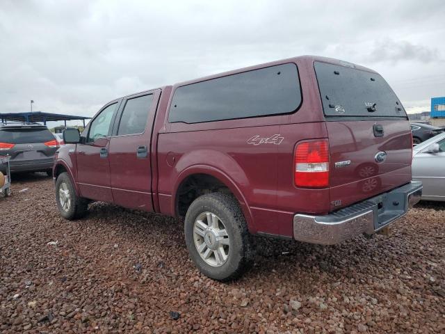 1FTPW14564KA06159 - 2004 FORD F150 SUPERCREW BURGUNDY photo 2