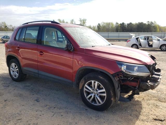 WVGBV7AX3GW056354 - 2016 VOLKSWAGEN TIGUAN S MAROON photo 4