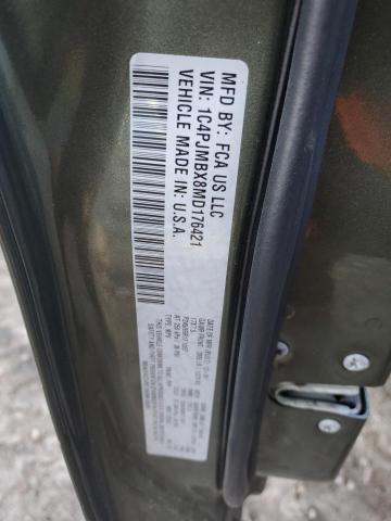 1C4PJMBX8MD176421 - 2021 JEEP CHEROKEE TRAILHAWK GREEN photo 14