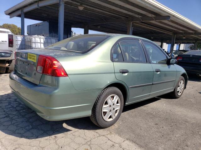 2HGES16344H570898 - 2004 HONDA CIVIC DX VP Yaşıl foto 3