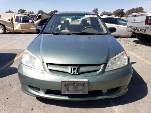 2HGES16344H570898 - 2004 HONDA CIVIC DX VP Yaşıl foto 5