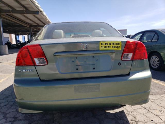 2HGES16344H570898 - 2004 HONDA CIVIC DX VP Yaşıl foto 6