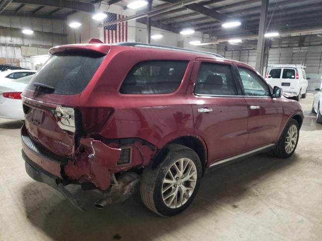 1C4RDJEG3EC301116 - 2014 DODGE DURANGO CITADEL MAROON photo 3