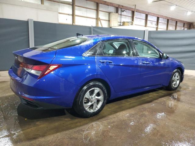 5NPLL4AG8MH017340 - 2021 HYUNDAI ELANTRA SE BLUE photo 3