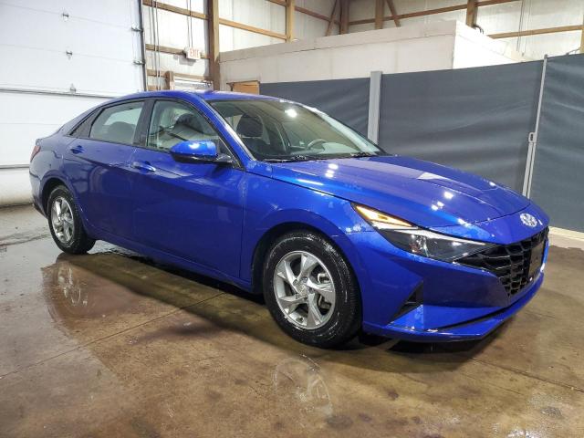 5NPLL4AG8MH017340 - 2021 HYUNDAI ELANTRA SE BLUE photo 4