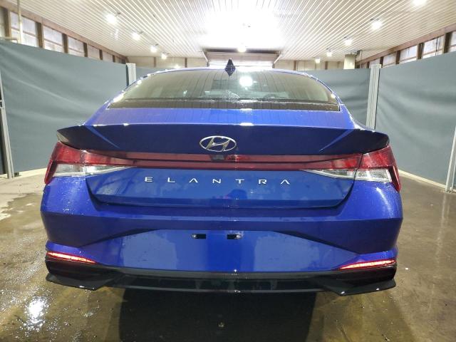 5NPLL4AG8MH017340 - 2021 HYUNDAI ELANTRA SE BLUE photo 6