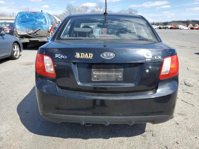 KNADH4A31B6736582 - 2011 KIA RIO BASE BLACK photo 6