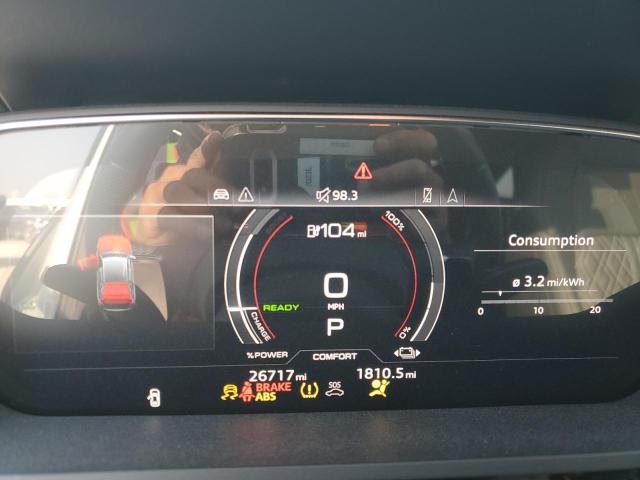 WA13CBGE4NB025698 - 2022 AUDI E-TRON SPORTBACK PRESTIGE WHITE photo 9