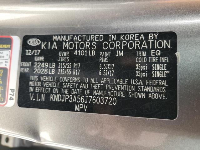 KNDJP3A56J7603720 - 2018 KIA SOUL + GRAY photo 13