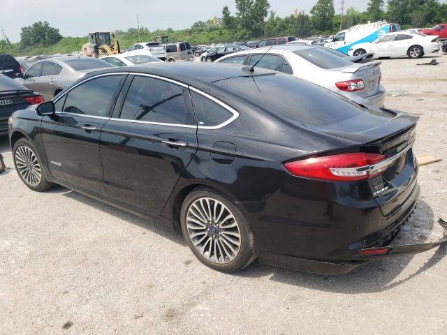 3FA6P0RU2JR205743 - 2018 FORD FUSION TITANIUM/PLATINUM HEV BLACK photo 3