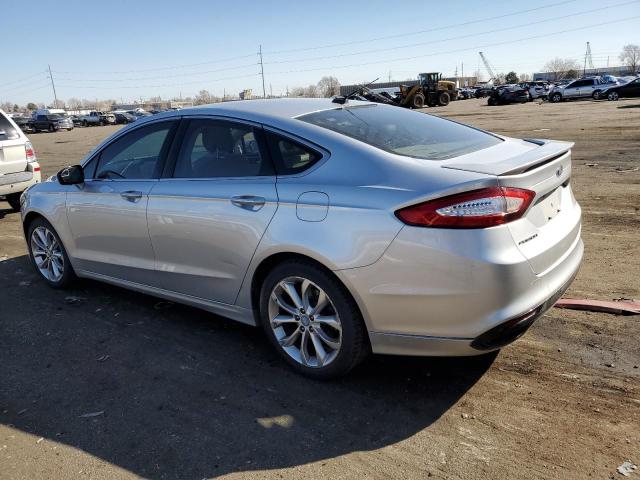 3FA6P0H98ER259826 - 2014 FORD FUSION SE SILVER photo 2