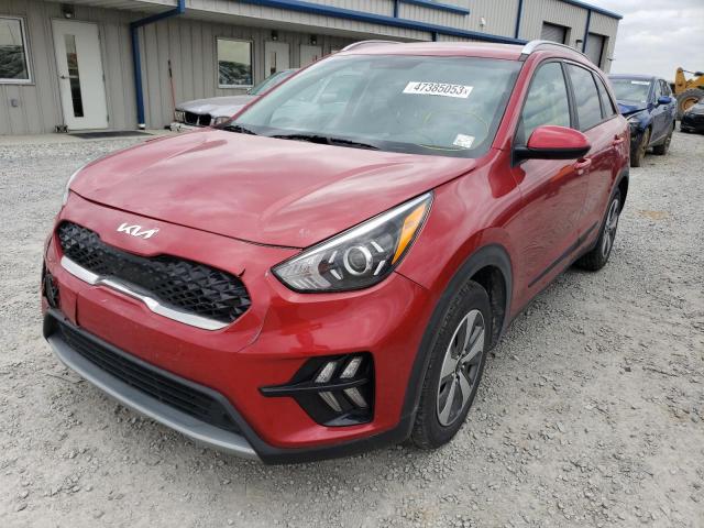 KNDCB3LC6N5528926 - 2022 KIA NIRO LX RED photo 1