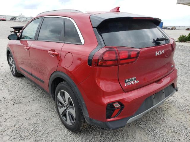 KNDCB3LC6N5528926 - 2022 KIA NIRO LX RED photo 2