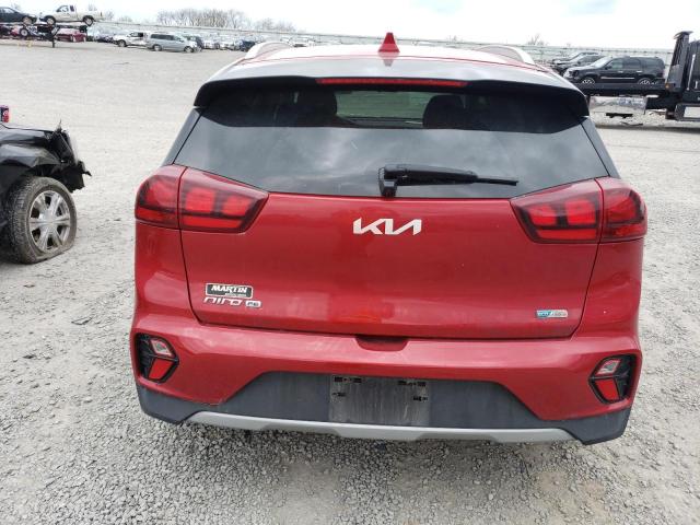 KNDCB3LC6N5528926 - 2022 KIA NIRO LX RED photo 6