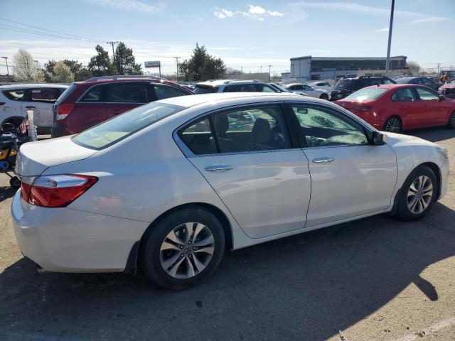 1HGCR2F32EA095390 - 2014 HONDA ACCORD LX WHITE photo 3