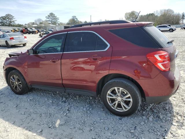 2GNALCEK0H1542746 - 2017 CHEVROLET EQUINOX LT BURGUNDY photo 2