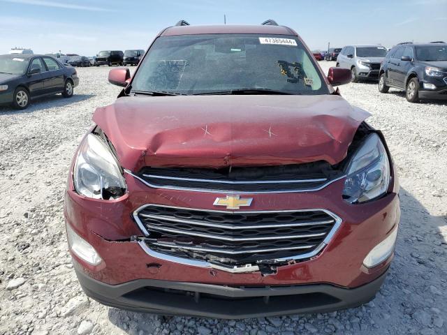 2GNALCEK0H1542746 - 2017 CHEVROLET EQUINOX LT BURGUNDY photo 5