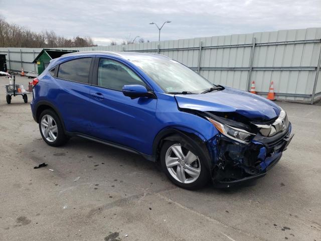 3CZRU6H53KM725942 - 2019 HONDA HR-V EX BLUE photo 4