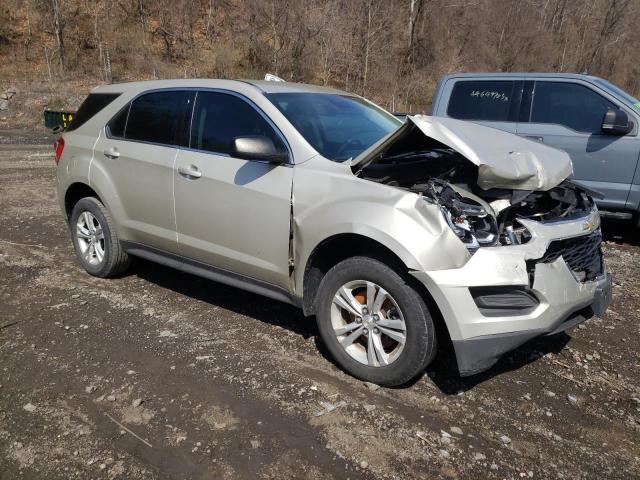 2GNALBEK1G1143580 - 2016 CHEVROLET EQUINOX LS BEIGE photo 4