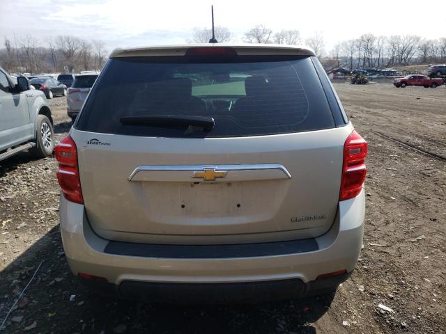 2GNALBEK1G1143580 - 2016 CHEVROLET EQUINOX LS BEIGE photo 6