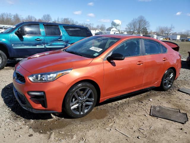 3KPF34AD0ME303366 - 2021 KIA FORTE GT LINE ORANGE photo 1