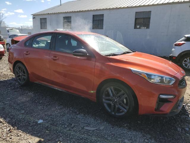 3KPF34AD0ME303366 - 2021 KIA FORTE GT LINE ORANGE photo 4