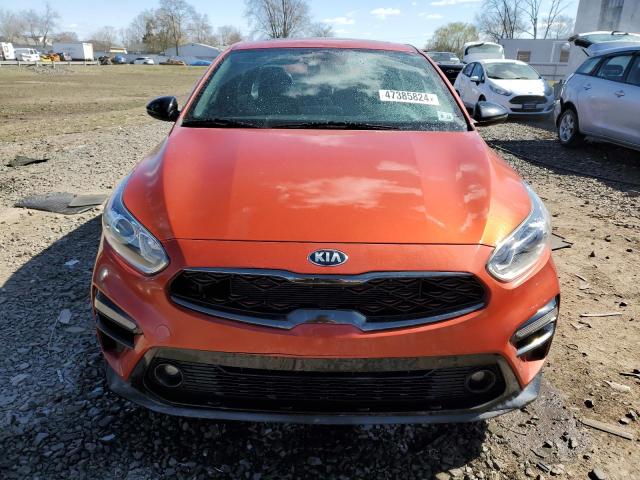 3KPF34AD0ME303366 - 2021 KIA FORTE GT LINE ORANGE photo 5