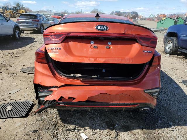 3KPF34AD0ME303366 - 2021 KIA FORTE GT LINE ORANGE photo 6