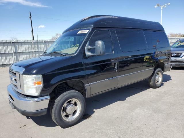 1FMNE11L98DA89881 - 2008 FORD ECONOLINE E150 WAGON BLACK photo 1