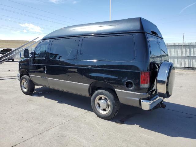 1FMNE11L98DA89881 - 2008 FORD ECONOLINE E150 WAGON BLACK photo 2