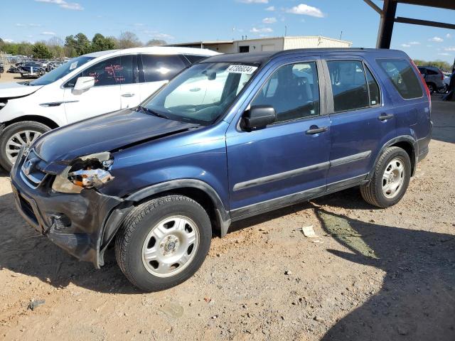 SHSRD68525U306326 - 2005 HONDA CR-V LX BLUE photo 1