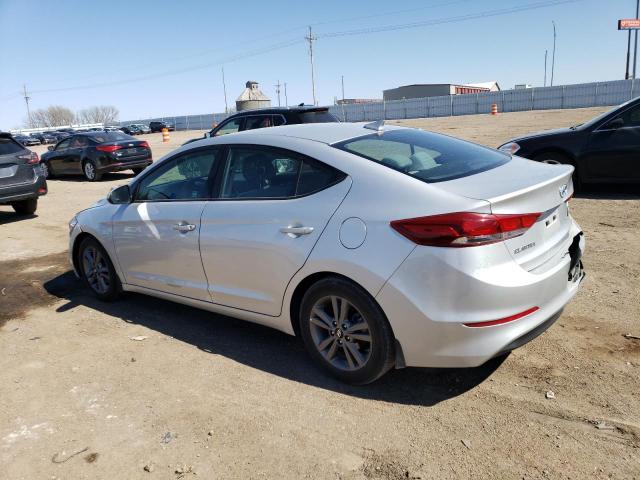 5NPD84LF3JH245798 - 2018 HYUNDAI ELANTRA SEL SILVER photo 2