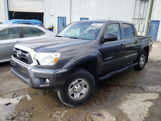 5TFJU4GN2FX075638 - 2015 TOYOTA TACOMA DOUBLE CAB PRERUNNER GRAY photo 1