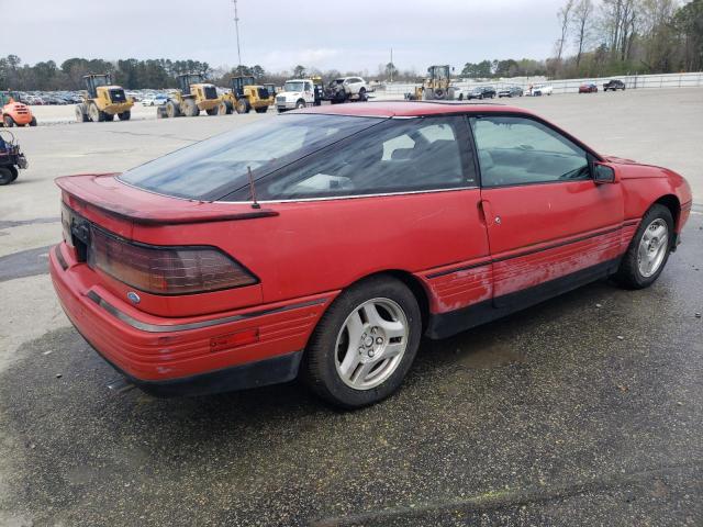 1ZVBT22L8K5225398 - 1989 FORD PROBE GT RED photo 3